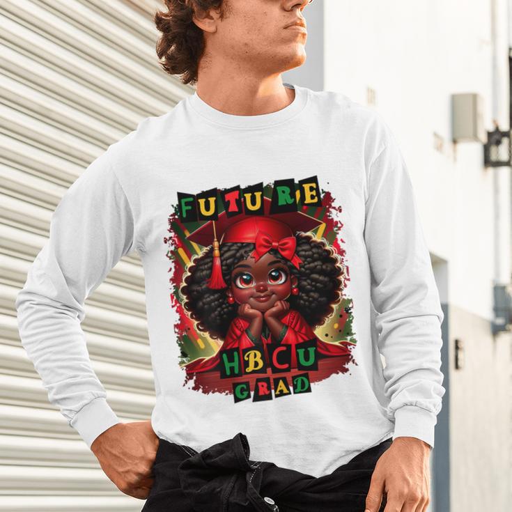 Future HBCU Grad History Girl Graduation HBCU Unisex Long Sleeve T-Shirt