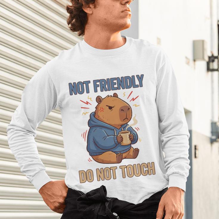 Grouchy Capybara Not Friendly Do Not Touch Introvert Premium Tri-Blend Unisex Long Sleeve T-Shirt Grouchy Capybara Not Friendly Do Not Touch Introvert Premium Tri-Blend Unisex Long Sleeve T-Shirt