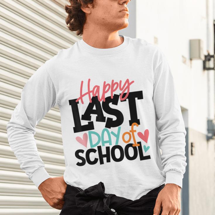 Happy Last Day Of School Kids Teacher Student Graduation Unisex Long Sleeve T-Shirt
