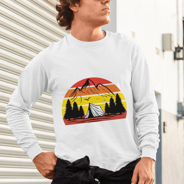 I Hate People That's Why I Camp Camper Meme Introvert Unisex Long Sleeve T-Shirt