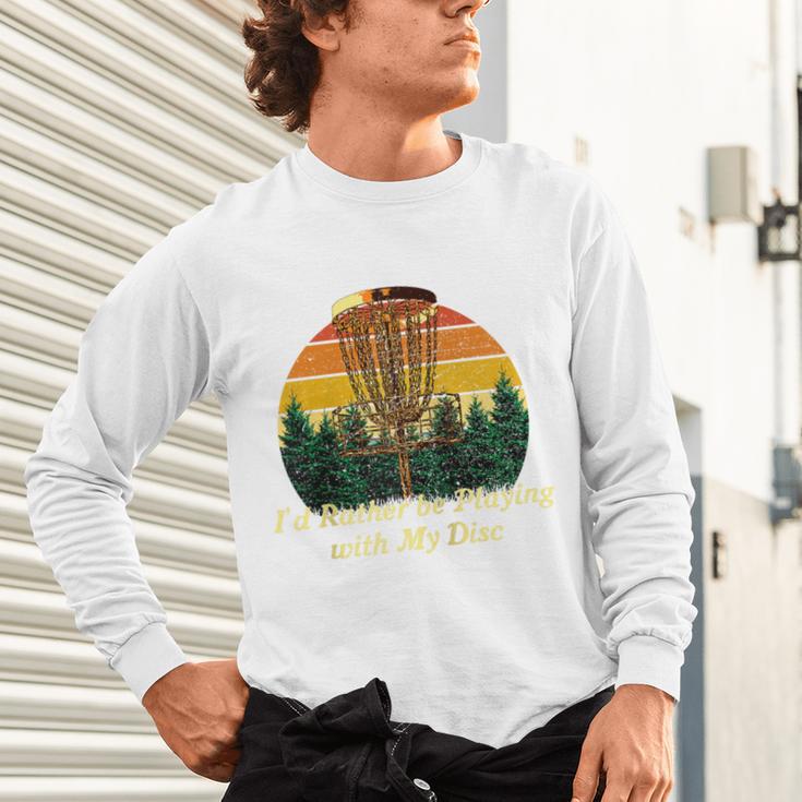 Id Rather Be Playing With My Disc Introvert Disc Golf Raglan Baseball Tee Unisex Long Sleeve T-Shirt Id Rather Be Playing With My Disc Introvert Disc Golf Raglan Baseball Tee Unisex Long Sleeve T-Shirt