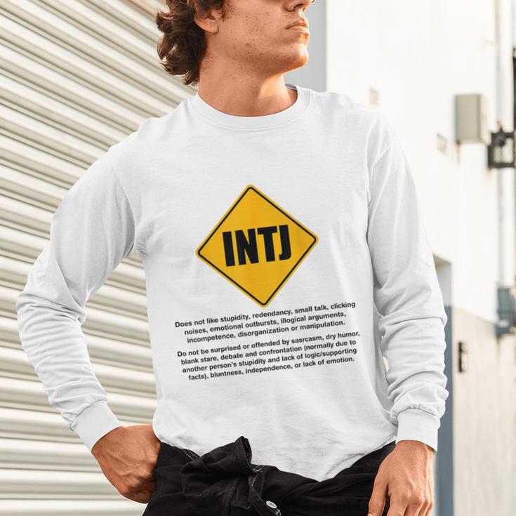 INTJ Warnings Architect Personality Type Introvert Unisex Long Sleeve T-Shirt INTJ Warnings Architect Personality Type Introvert Unisex Long Sleeve T-Shirt