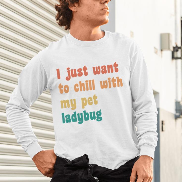 Introvert Pet Ladybug Mom Unisex Long Sleeve T-Shirt Introvert Pet Ladybug Mom Unisex Long Sleeve T-Shirt