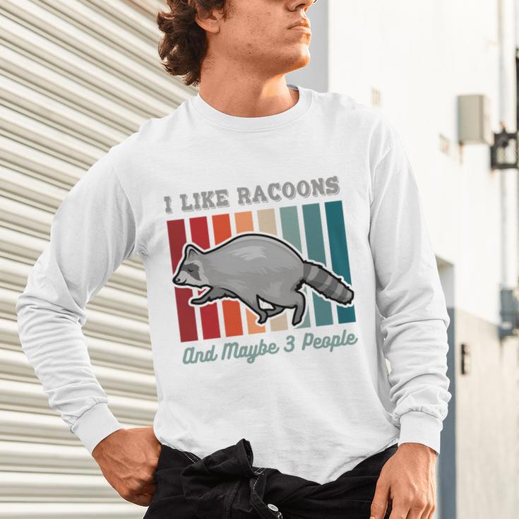 Introvert Raccoon Animal Lover Trash Panda Antisocial Retro Unisex Long Sleeve T-Shirt Introvert Raccoon Animal Lover Trash Panda Antisocial Retro Unisex Long Sleeve T-Shirt