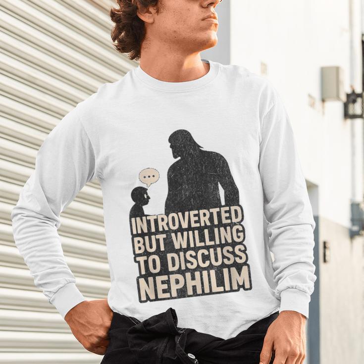 Introverted But Willing To Discuss Nephilim Tee Unisex Long Sleeve T-Shirt Introverted But Willing To Discuss Nephilim Tee Unisex Long Sleeve T-Shirt
