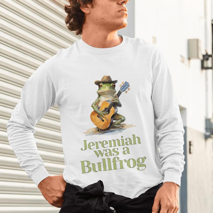 Jeremiah Was A Bullfrog A Classic Rock Nostalgia Trip Premium Tri-Blend Unisex Long Sleeve T-Shirt Jeremiah Was A Bullfrog A Classic Rock Nostalgia Trip Premium Tri-Blend Unisex Long Sleeve T-Shirt