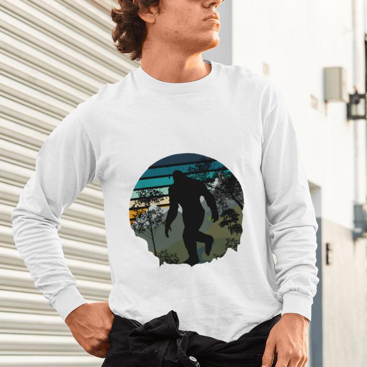 Just Me And My Yeti Retro Sunset Mountain Hiking Introvert Unisex Long Sleeve T-Shirt Just Me And My Yeti Retro Sunset Mountain Hiking Introvert Unisex Long Sleeve T-Shirt