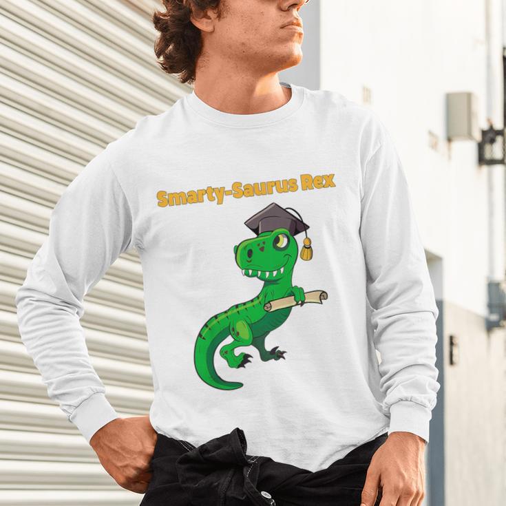 Kids Cute Graduation Dinosaur Smarty Saurus Kinder VPK Pre-k Grad Unisex Long Sleeve T-Shirt