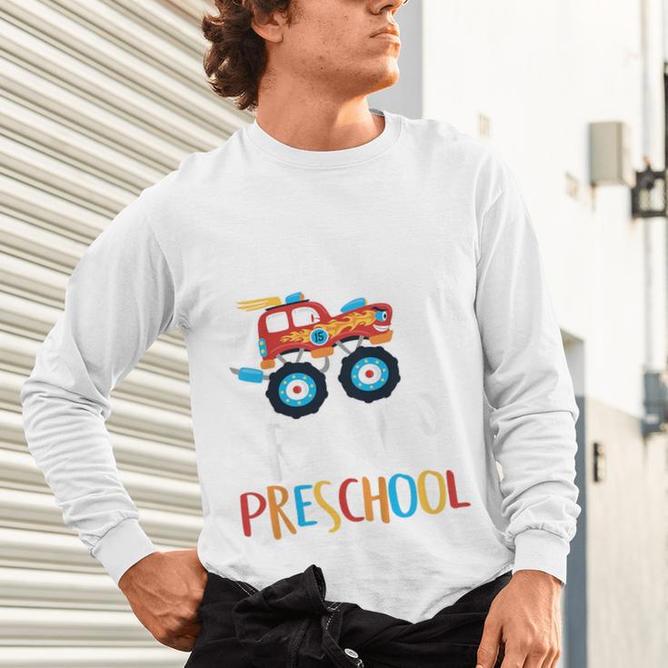 Kids I Just Crushed Preschool Monster Graduation Pre-K Shirt Unisex Long Sleeve T-Shirt