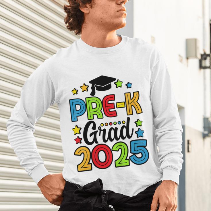 Kids Pre-K Grad 2025 Preschool Prek Graduation Unisex Long Sleeve T-Shirt