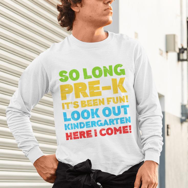 Kids So Long PRE-K It's Been Fun Shirt Boy Girl Graduation Unisex Long Sleeve T-Shirt