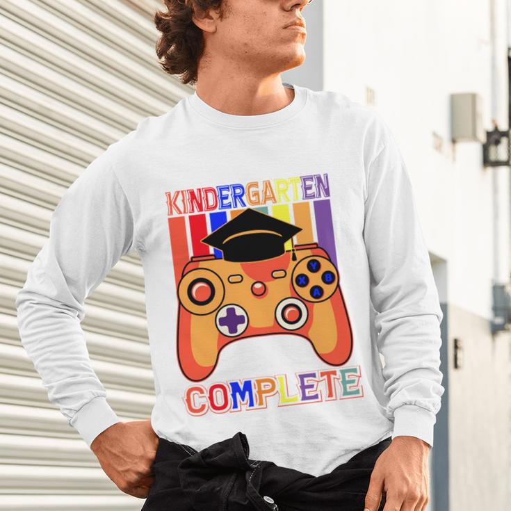 Kindergarten Graduation Level Complete Gamer Graduation Kids Unisex Long Sleeve T-Shirt