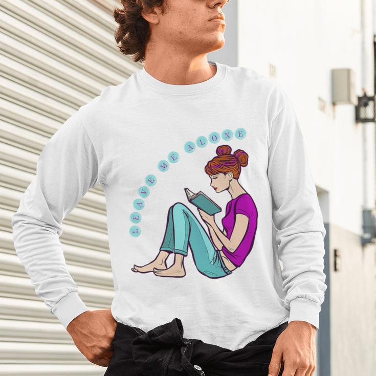 Leave Me Alone I'm Reading a Book For Bookworms Premium Tri-Blend Unisex Long Sleeve T-Shirt