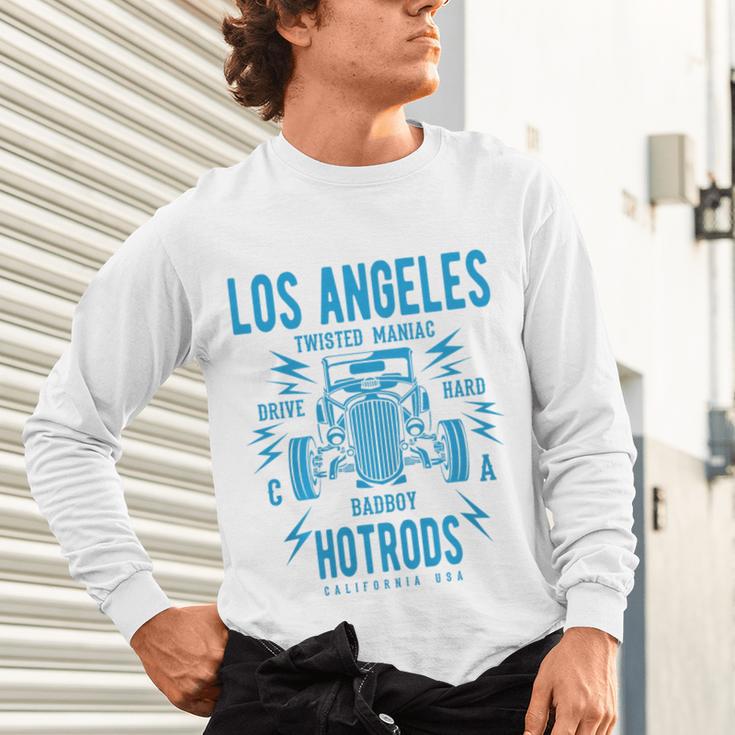 Los Angeles Hotrods Automotive Nostalgia Premium Tri-Blend Unisex Long Sleeve T-Shirt