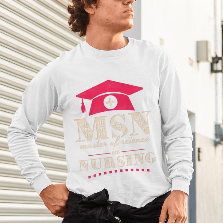 Msn Master Of Science In Nursing College Graduation Premium Tri-Blend Unisex Long Sleeve T-Shirt