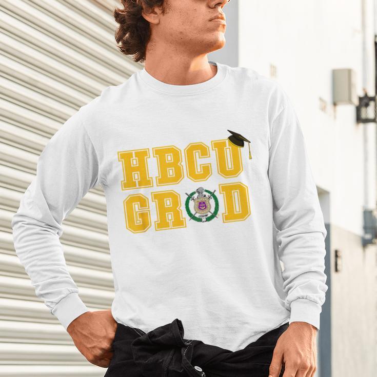 Omega Psi Phi Fraternity Paraphernalia HBCU Graduation Unisex Long Sleeve T-Shirt