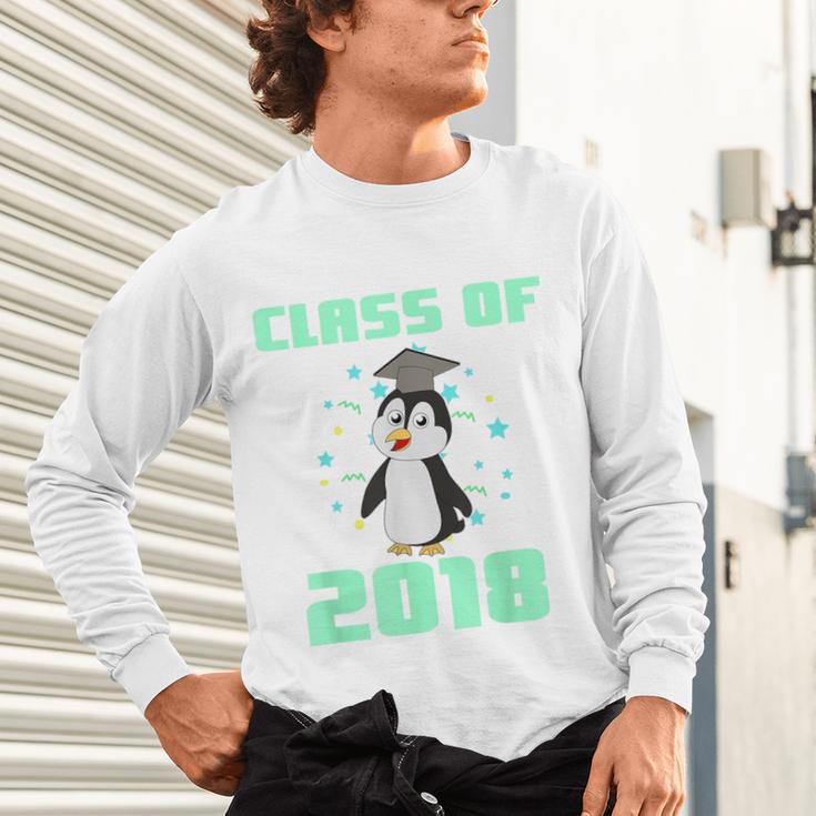 Pinguin Class 2018 Shirt Graduation Kids Graduate Unisex Long Sleeve T-Shirt