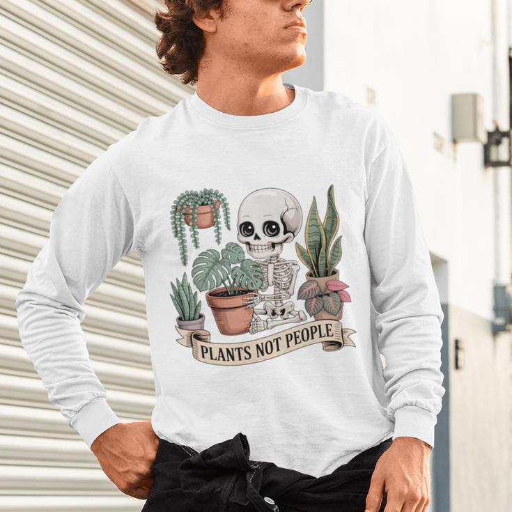 Plant Introvert Gardener Houseplant Botanical Women Men Kids Unisex Long Sleeve T-Shirt