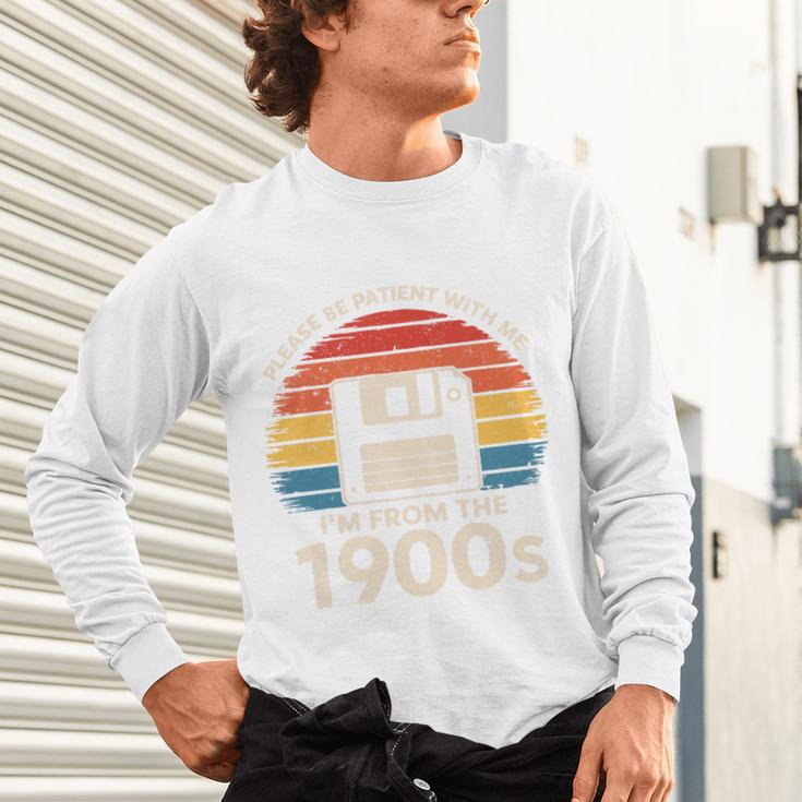 Please Be Patient With Me I'm From The 1900s Floppy Disk Premium Tri-Blend Unisex Long Sleeve T-Shirt