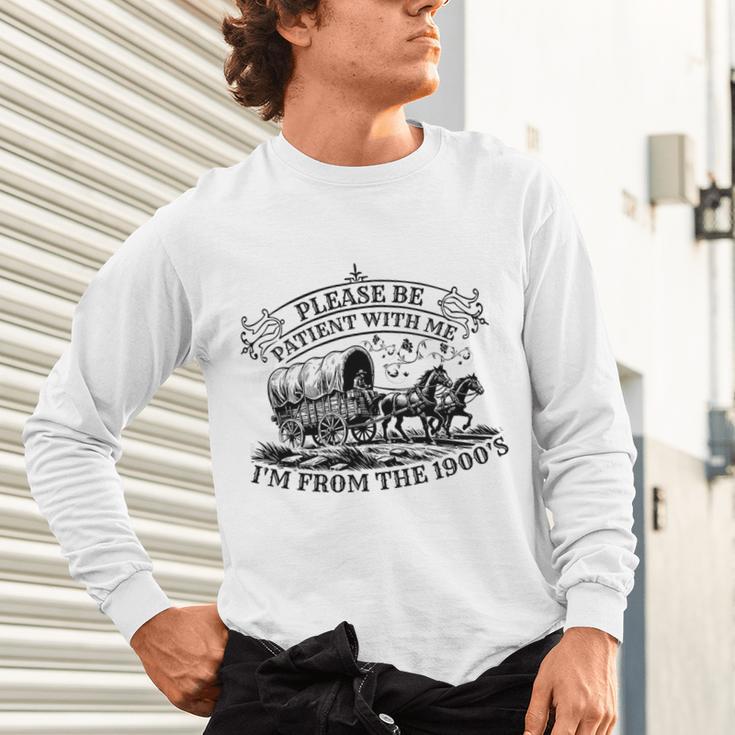 Please Be Patient With Me I'm From The 1900s For Men Women Premium Tri-Blend Unisex Long Sleeve T-Shirt Please Be Patient With Me I'm From The 1900s For Men Women Premium Tri-Blend Unisex Long Sleeve T-Shirt