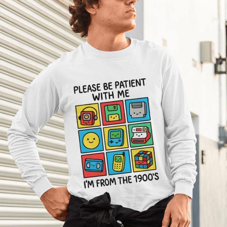 Please Be Patient With Me I'm From The 1900s Vintage 90s Premium Tri-Blend Unisex Long Sleeve T-Shirt Please Be Patient With Me I'm From The 1900s Vintage 90s Premium Tri-Blend Unisex Long Sleeve T-Shirt