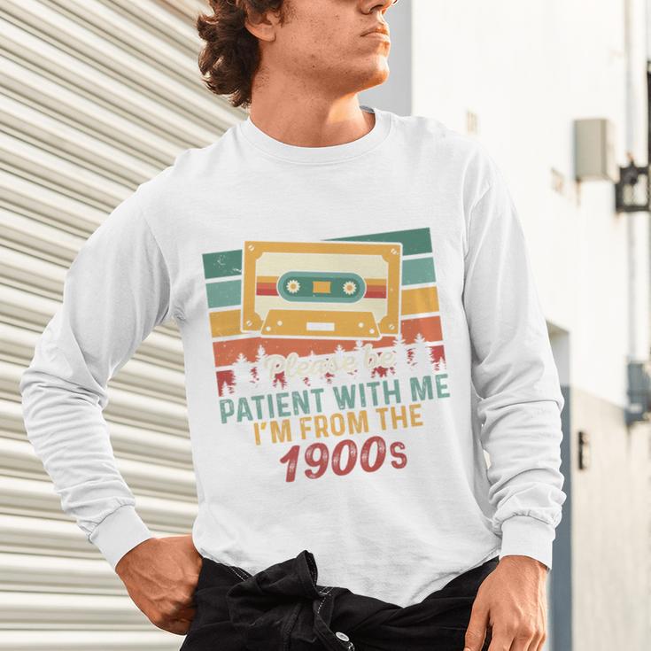 Please Be Patient-With Me I'm From The 1900s Retro Music Premium Unisex Long Sleeve T-Shirt