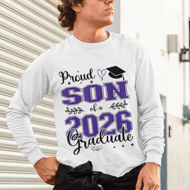 Proud Son Of a Class Of 2026 Graduate For Graduation Unisex Long Sleeve T-Shirt