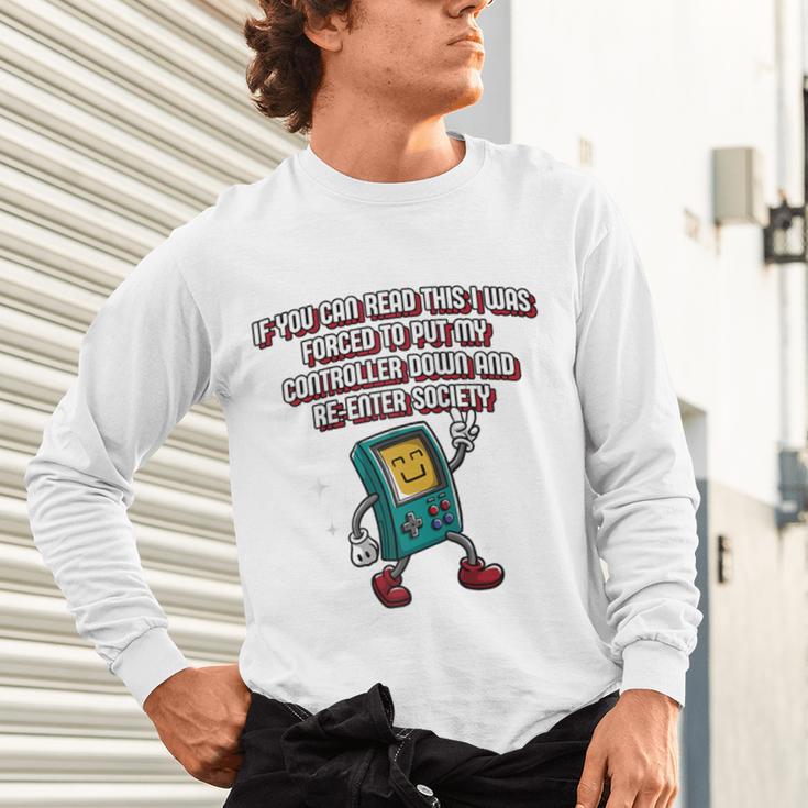 If You Can Read This Gamer Humor Gaming Introvert Raglan Baseball Tee Unisex Long Sleeve T-Shirt If You Can Read This Gamer Humor Gaming Introvert Raglan Baseball Tee Unisex Long Sleeve T-Shirt