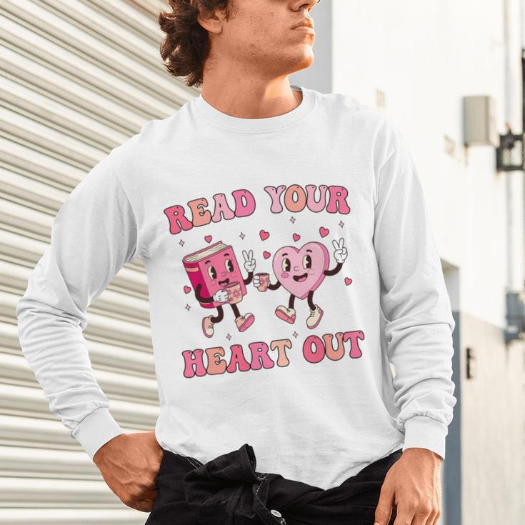 Read Your Heart Out Teacher Valentine Book Unisex Long Sleeve T-Shirt