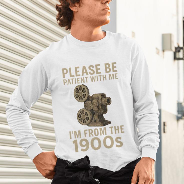 Retro Please Be Patient With Me I'm From The 1900s Projector Premium Unisex Long Sleeve T-Shirt Retro Please Be Patient With Me I'm From The 1900s Projector Premium Unisex Long Sleeve T-Shirt