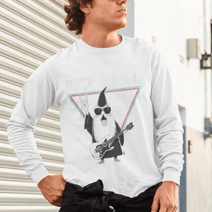 Rock & Roll Wizard Music Nostalgia Premium Tri-Blend Unisex Long Sleeve T-Shirt