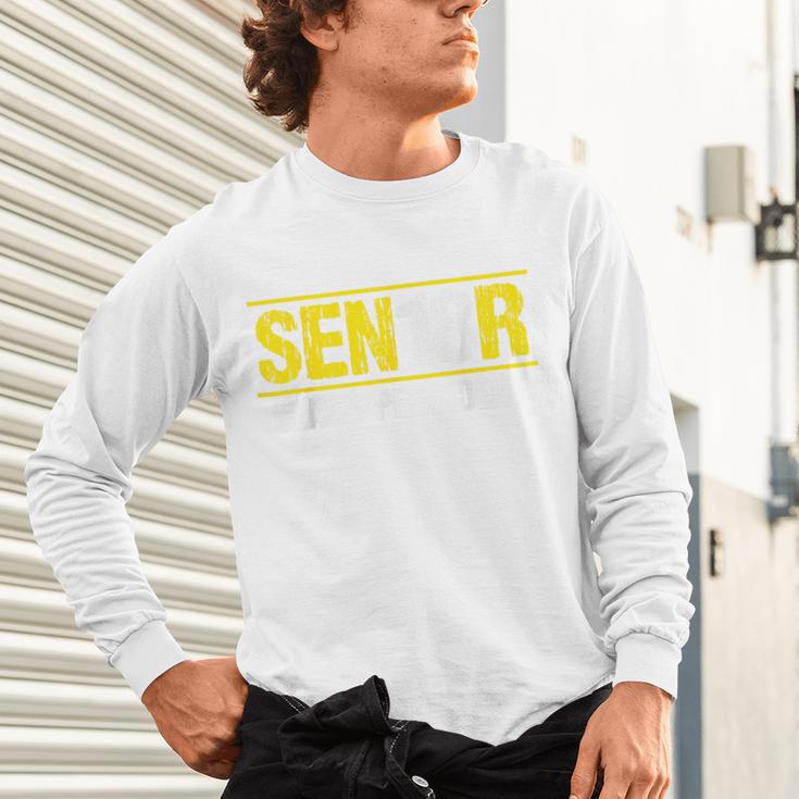 Senior 2018 Class President-School Colors Graduation Unisex Long Sleeve T-Shirt