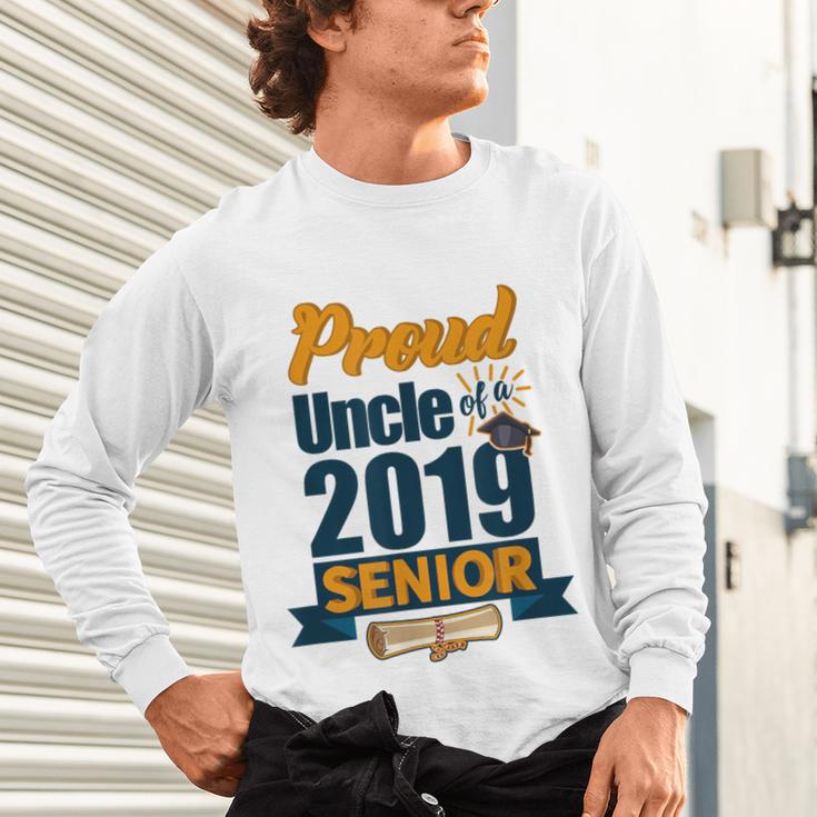 Senior Class Of 2019 Tshirt Graduation School Students Uncle Unisex Long Sleeve T-Shirt