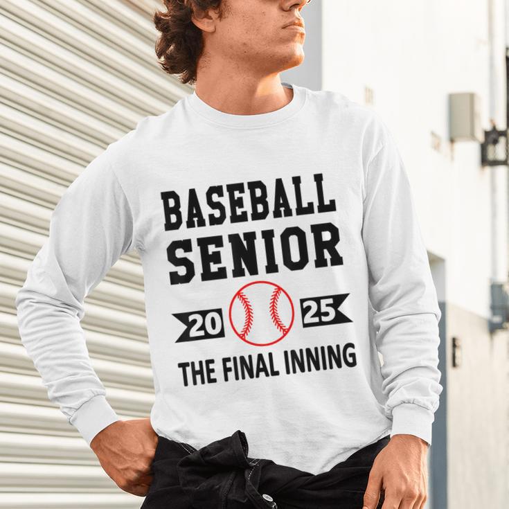 Senior Class Of 2025 Baseball Senior Night Graduation Party Unisex Long Sleeve T-Shirt