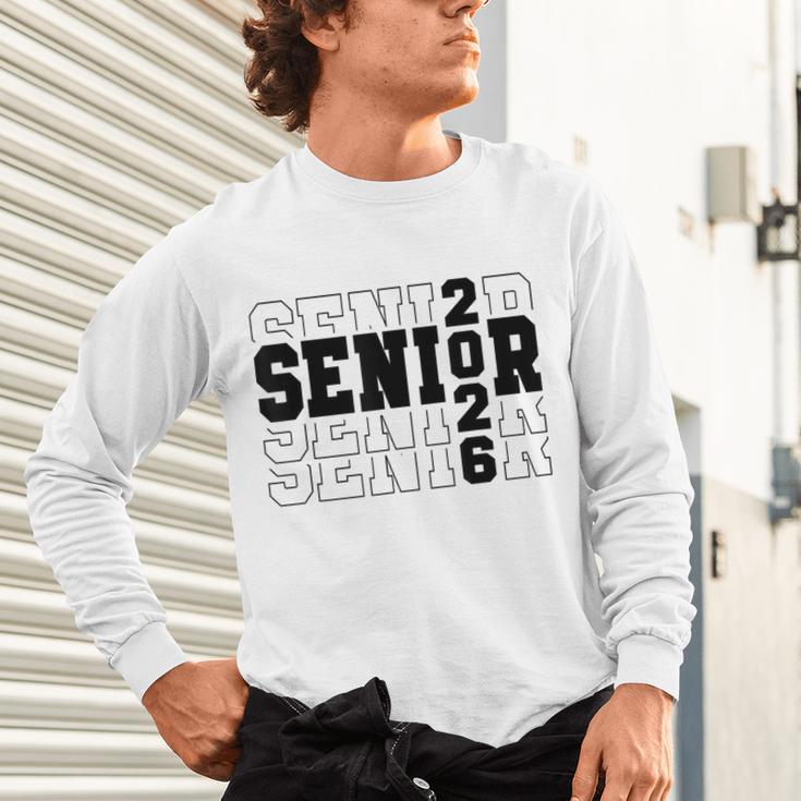 Senior Class Of 2026 Varsity Text Graduation Unisex Long Sleeve T-Shirt