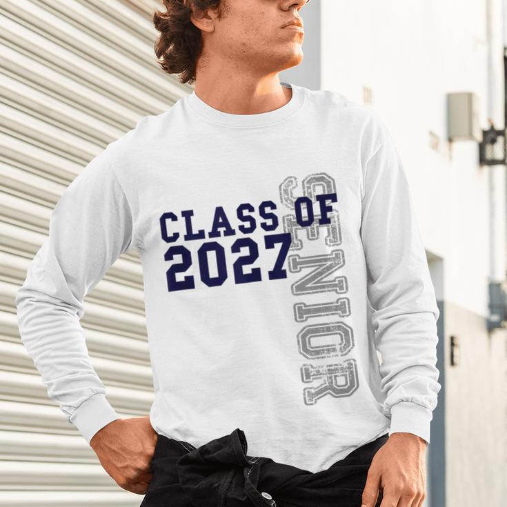 Senior Class Of 2027 Graduation Year High School & College Unisex Long Sleeve T-Shirt