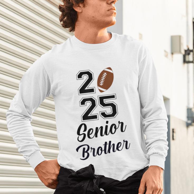 Senior Football Brother Class Of 2025 Graduation Graduate Unisex Long Sleeve T-Shirt