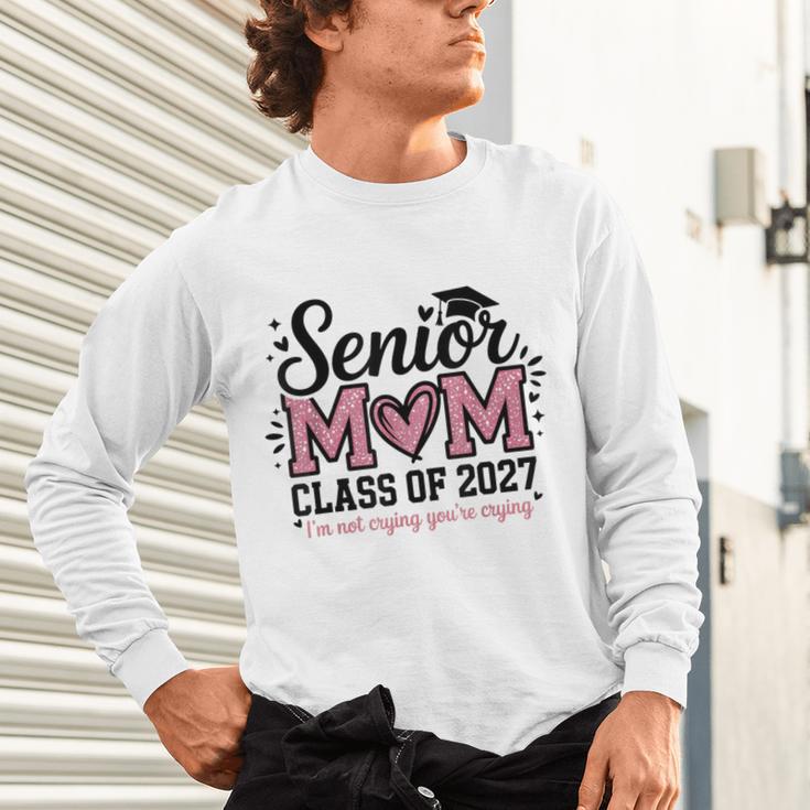 Senior Mom 2027 Class Of 2027 Graduation Proud Senior Mother Unisex Long Sleeve T-Shirt