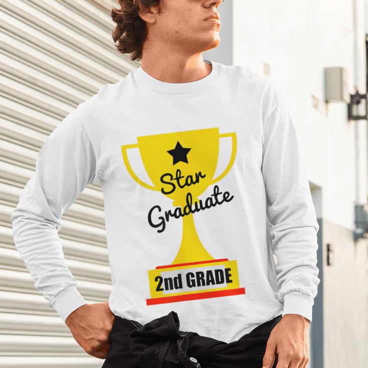 Star Graduate Second Grade Graduation Trophy Cup Unisex Long Sleeve T-Shirt