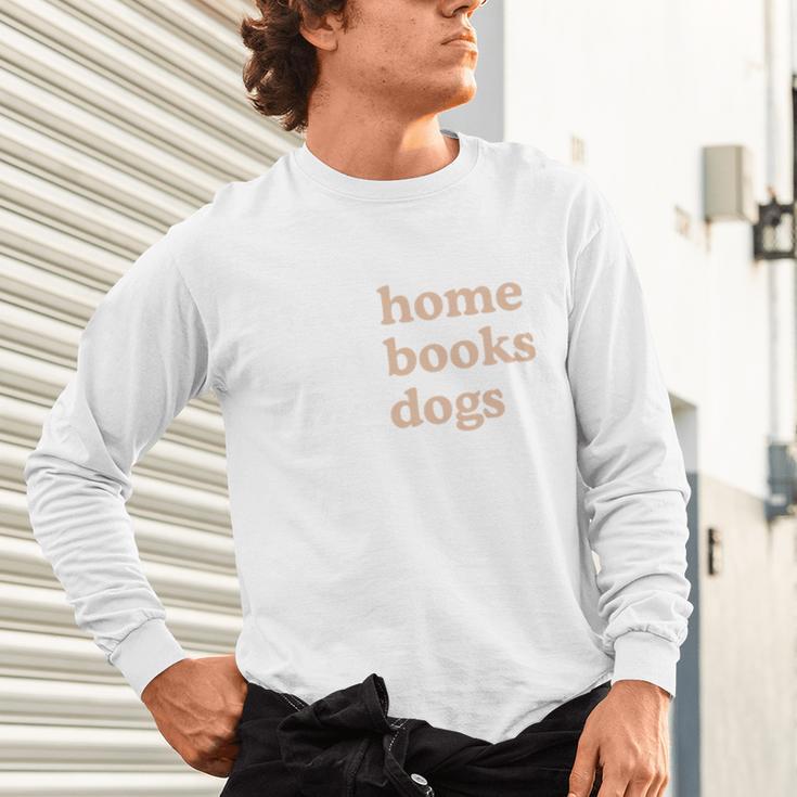 Stay Home Read Books Love Dogs Unisex Long Sleeve T-Shirt Stay Home Read Books Love Dogs Unisex Long Sleeve T-Shirt