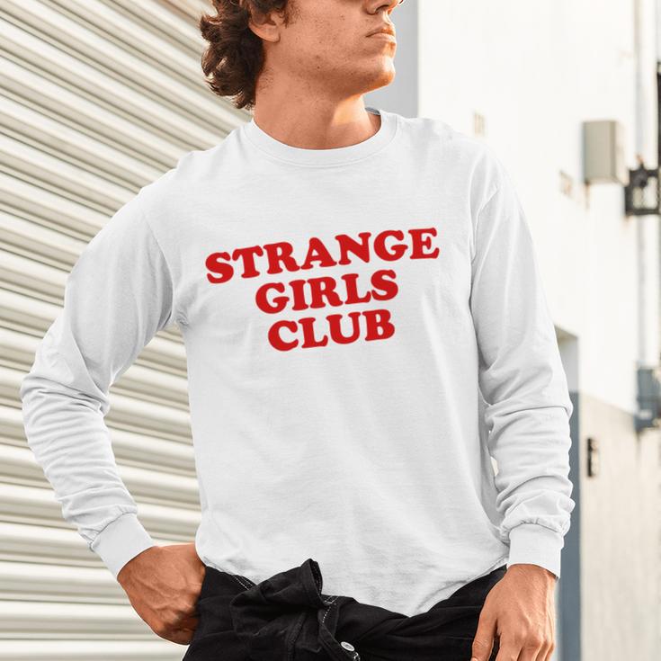 Strange Girls Club Weird Antisocial Introvert Humor Unisex Long Sleeve T-Shirt Strange Girls Club Weird Antisocial Introvert Humor Unisex Long Sleeve T-Shirt