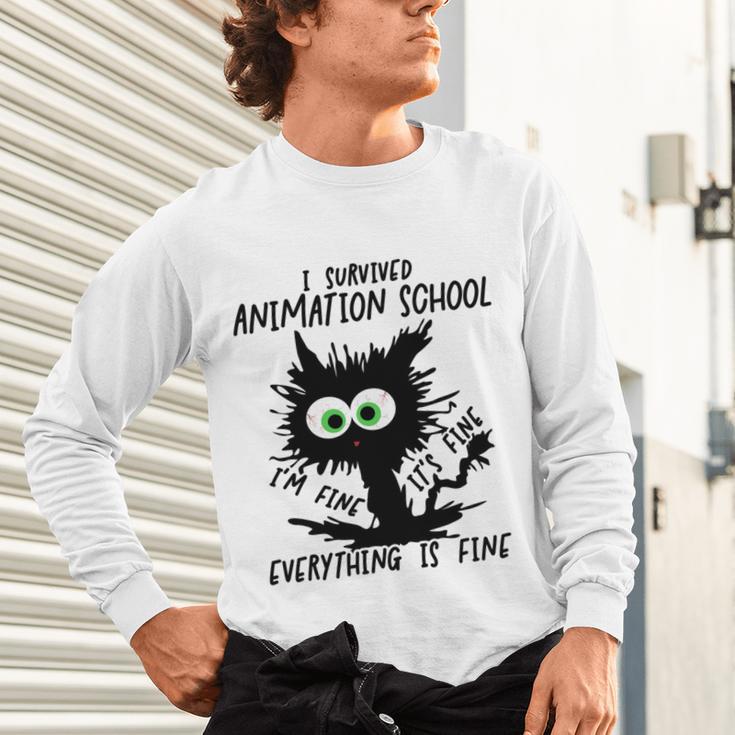 I Survived Animation School Graduation 2026 Unisex Long Sleeve T-Shirt