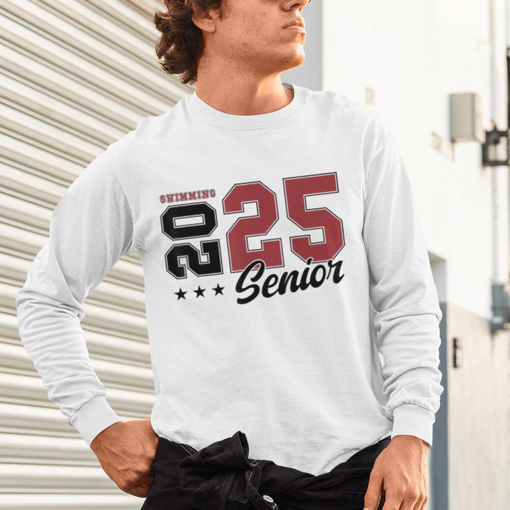 Swimming Senior Night Swimming Senior 2025 Graduation 59 Unisex Long Sleeve T-Shirt