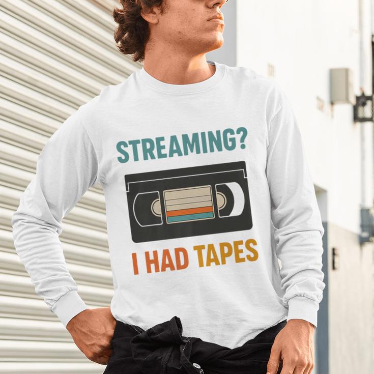 VHS Cassette Tape Retro 80s 90s Nostalgia Premium Unisex Long Sleeve T-Shirt