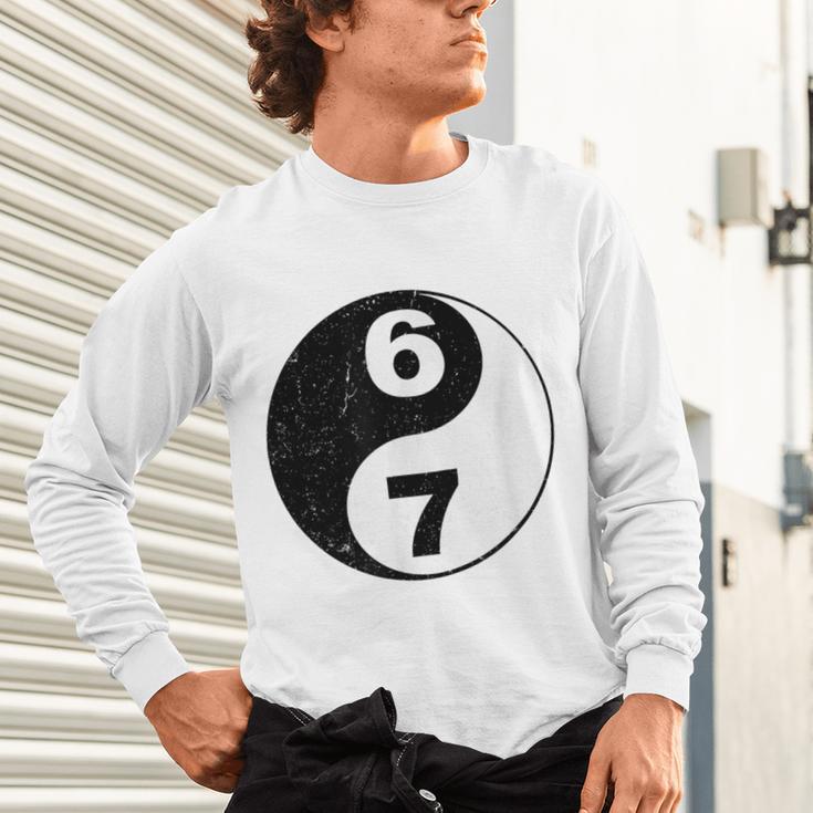 Vintage 6 7 Yin Yang Namaste Six Seven Nostalgia Unisex Long Sleeve T-Shirt Vintage 6 7 Yin Yang Namaste Six Seven Nostalgia Unisex Long Sleeve T-Shirt