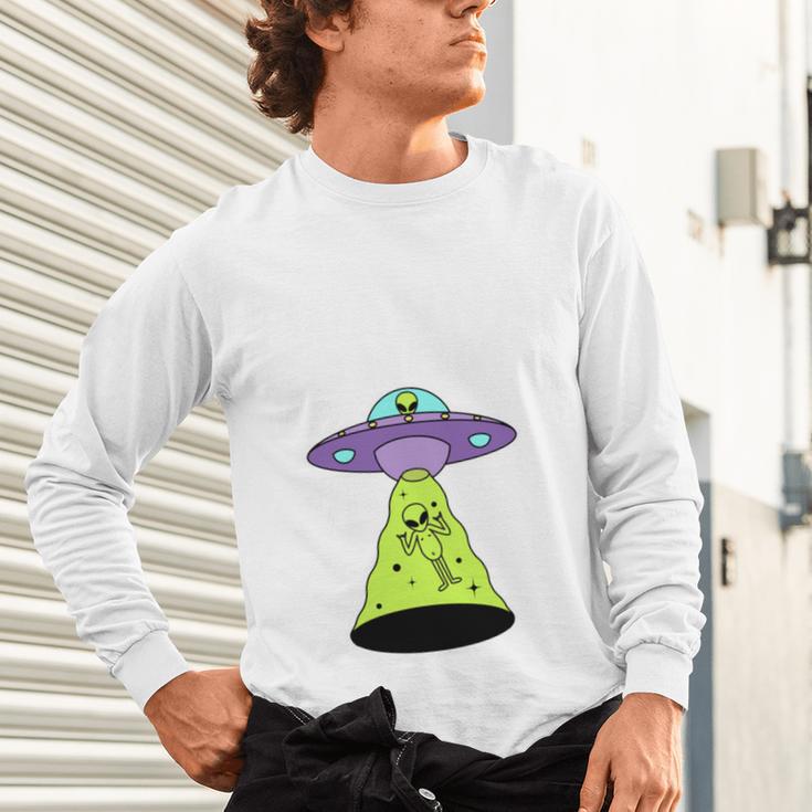 I Wanna Go Home Introvert UFO UAP Flying Saucer Trippy Alien Unisex Long Sleeve T-Shirt I Wanna Go Home Introvert UFO UAP Flying Saucer Trippy Alien Unisex Long Sleeve T-Shirt