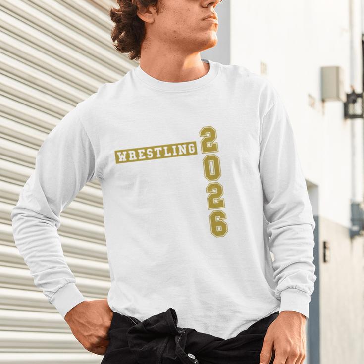 Wrestling Senior Night Wrestling Senior 2026 Graduation 43 Unisex Long Sleeve T-Shirt