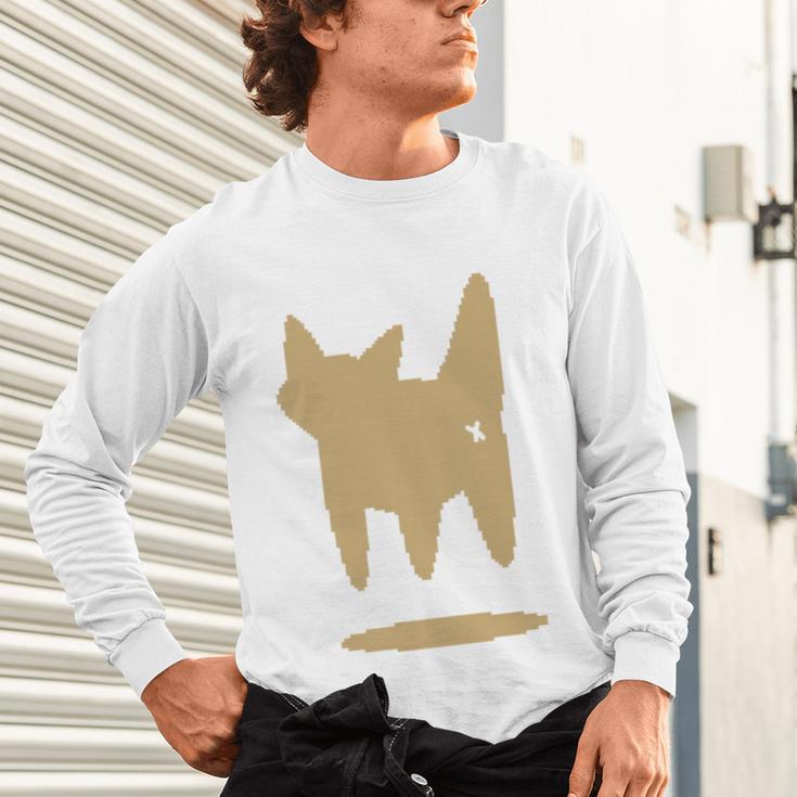 Yk2 Cat With Tomboy Tail 90s Nostalgia Downtown Indie Unisex Long Sleeve T-Shirt