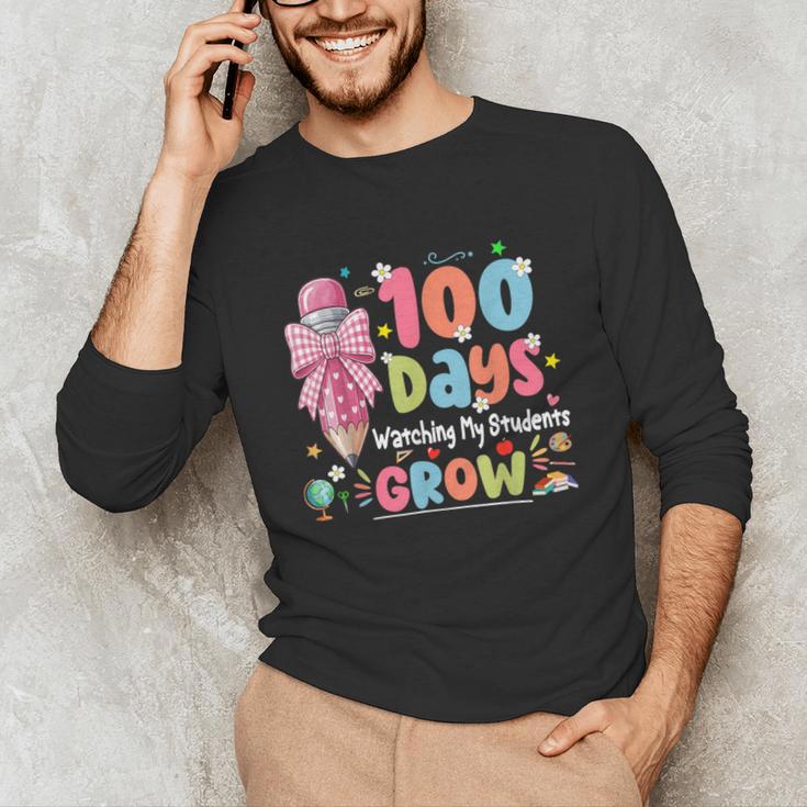 100th Day Of School Teacher Women Floral Books Unisex Long Sleeve T-Shirt 100th Day Of School Teacher Women Floral Books Unisex Long Sleeve T-Shirt