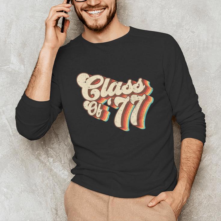 1977 Class Reunion Retro Class Of 77 High School Graduation Unisex Long Sleeve T-Shirt